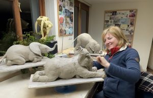 Baby Elephant Sculpting