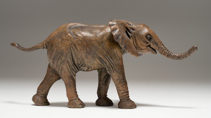 Baby Elephant Sculpture Bronze