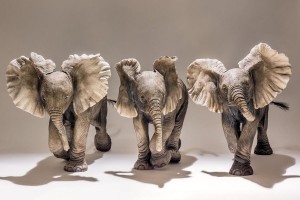 baby elephant sculpture
