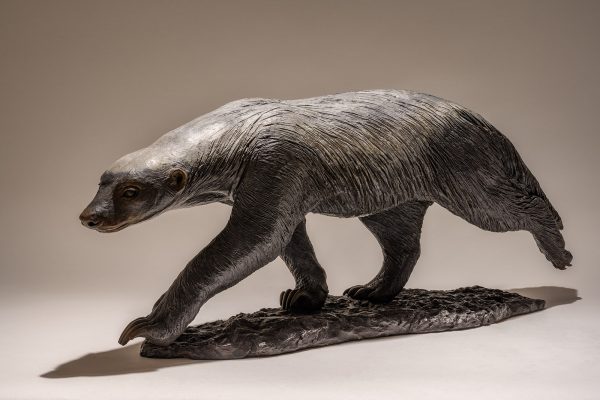 Bronze Honey Badger Sculpture