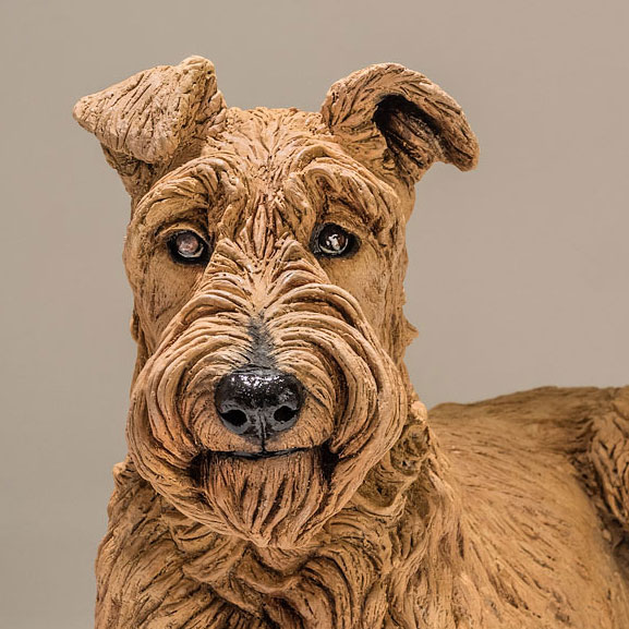 Irish Terrier Dog Sculpture