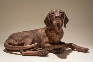 German Short-Haired Pointer Dog Sculpture
