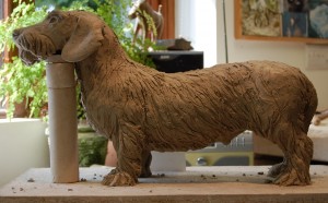Dog Sculpture by Nick Mackman