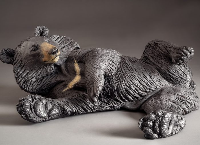 Moon Bear Sculpture in Bronze