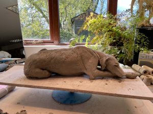 Sloughi Dog Sculpting