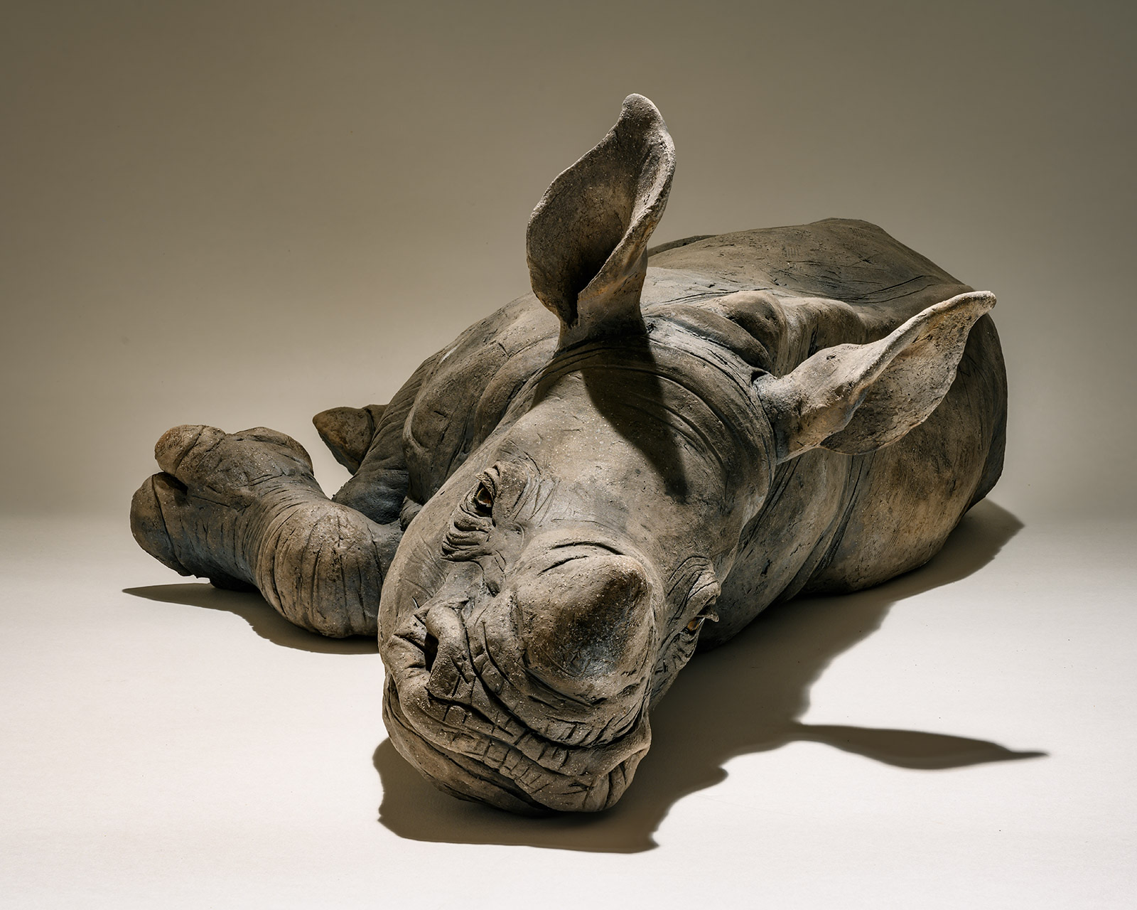 White Rhino Sculpture