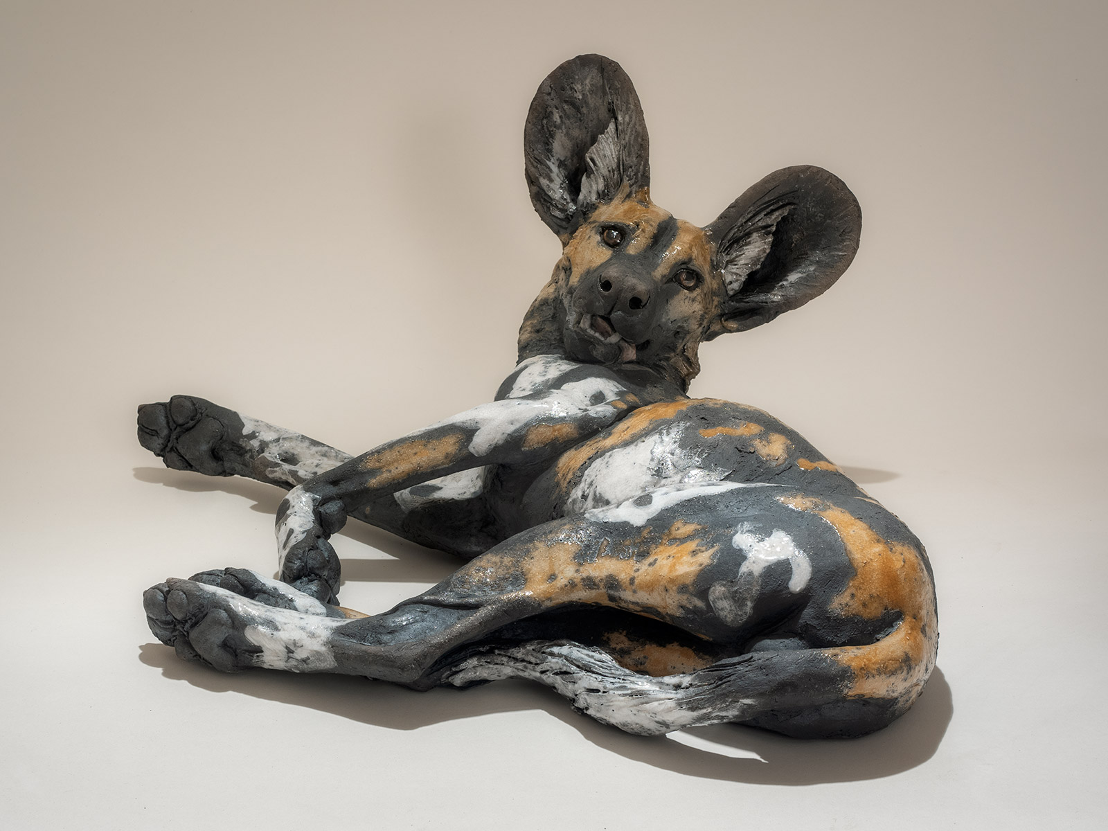 Wild Dog Pup Sculpture