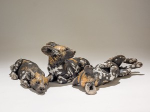 Wild Dog Pup Sculpture