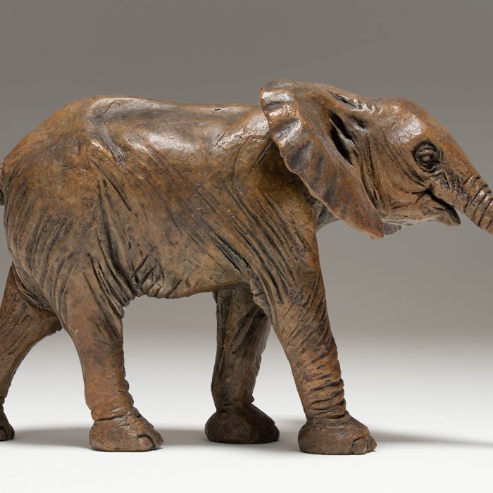 Baby Elephant Sculpture Bronze