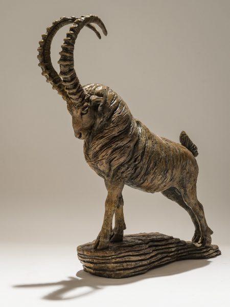 Ibex Sculpture Bronze