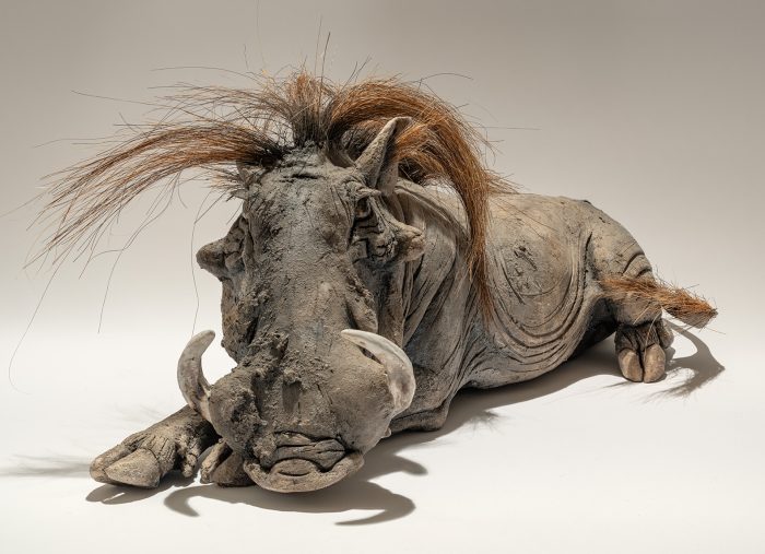 Warthog Sculpture (Lying) £3000
